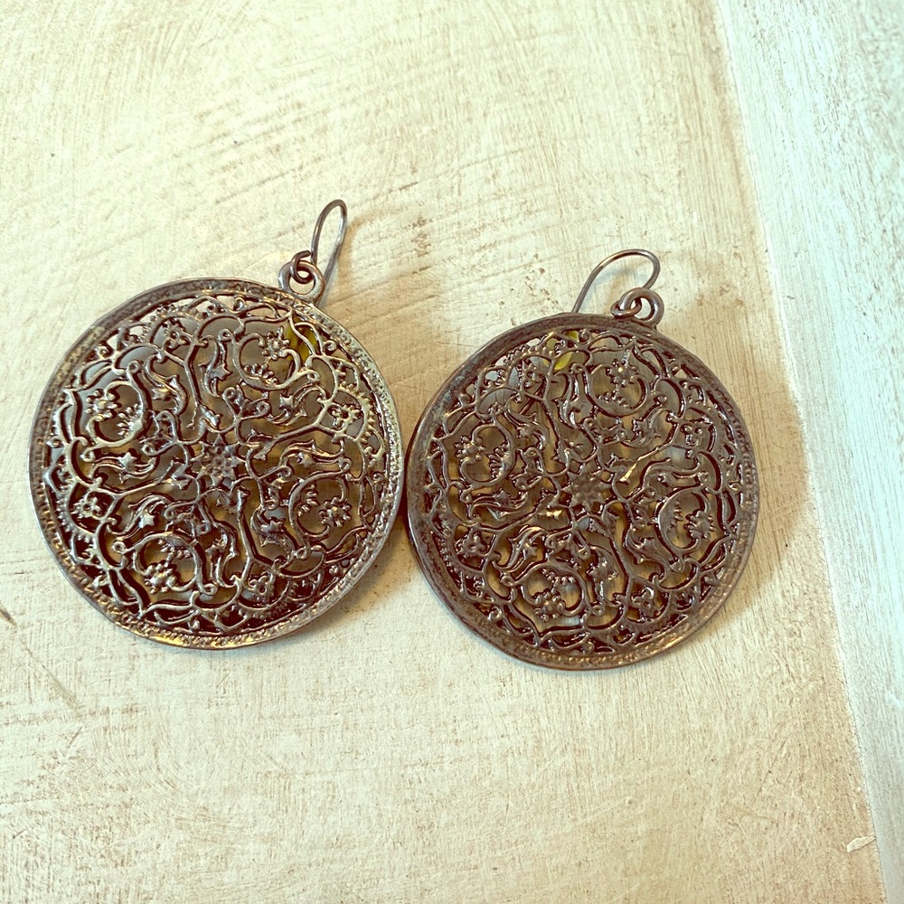 Express Metallic Black Earrings